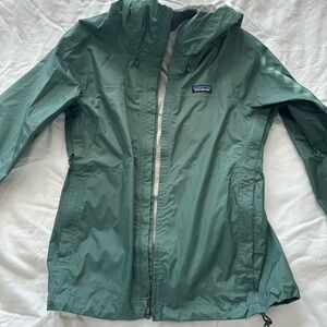 Green Patagonia Rain Jacket